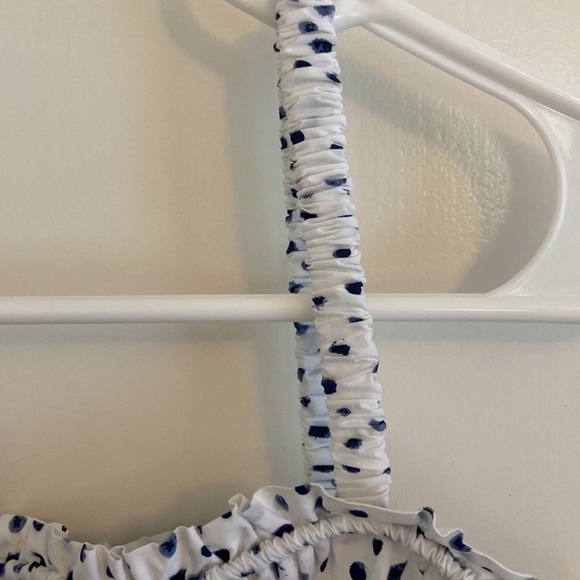 ❗️CLOSET CLOSING❗️NWT J. CREW Cinched-waist poplin tank top blouse polka dot S - Picture 7 of 10